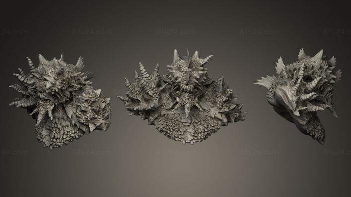Статуэтки грифоны и драконы (STKG_0048) 3D модель для ЧПУ станка